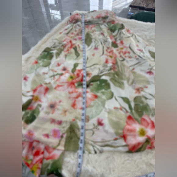 H&M Strapless Floral Dress in Green and Pink - Picture 5 of 7